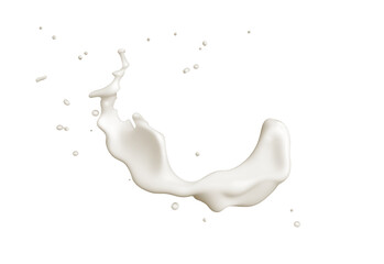 milk splash on transparent png, easy to use
