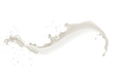 Milk Splash  on transparent png, easy to use