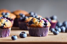 Blueberry Muffins  (Generative AI)