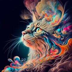  Katze, made by AI, künstliche Intelligenz, AI-Art