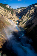 waterfall in the mountains