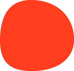 Wall Mural - Red abstract circle shape png