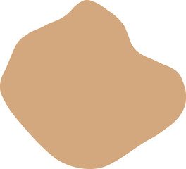 Sticker - brown abstract shape png