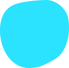 Wall Mural - Light blue abstract shape png