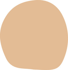 Wall Mural - Beige pastel abstract shape png