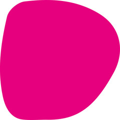 Wall Mural - Colorful pink abstract shape png