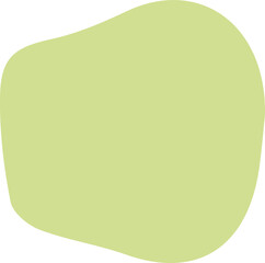 Wall Mural - Light green abstract shape png