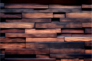 Wall Mural - Old dark textured wooden background,The surface of the old wood texture