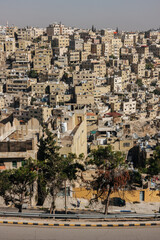 Wall Mural - Amman cityscape, seen from the citadel in Amman. 