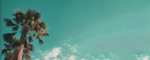 Wall Mural - Generative AI: gold painted date palm leaves