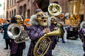 Wall Mural - guggenmusiken der Basler Fasnacht	