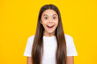 © Olena - Childrens day. Excited teenager, glad amazed and overjoyed emotions.