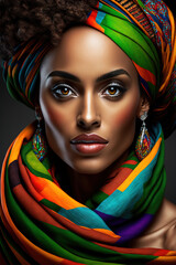 Wall Mural - Beautiful woman portrait