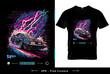 © YuDwi Studio - T shirt street wear design outrun electro 1980s, vintage t shirt design trendy print t shirt design fashion