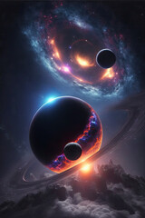Wall Mural - planet in space