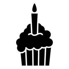 Canvas Print - cupcake icon