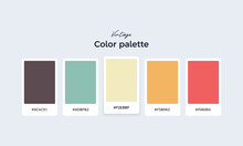 Vintage Color Chart. Print Test Page. Color Numbers Or Names. RGB, HEX Codes. Vector Color Palette EPS 10.