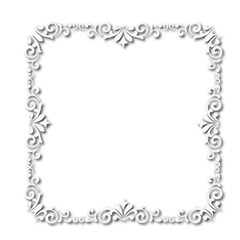 frames in vintage style with elements of ornament, art, pattern, background, texture