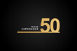 © Ind studio - 50 years experience or Best 50 years experienced vector illustration. Logos 50 years experience. Suitable for marketing logos related to 50 years of experience in the business or industry.