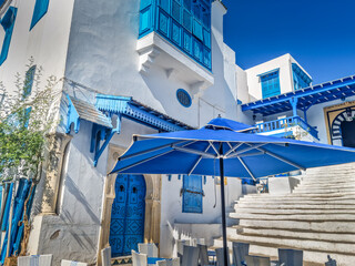 Wall Mural - The village of Sidi Bou Said, Carthage, Tunisia