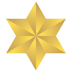Wall Mural - 3d star on a white background
