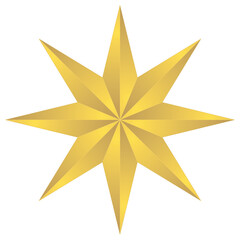 Wall Mural - 3d star on a white background
