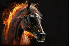 Animals With The Power Of Blazing Fire Horse