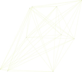 Wall Mural - An abstract transparent node network design element.