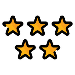 Canvas Print - Rating Stars Icon