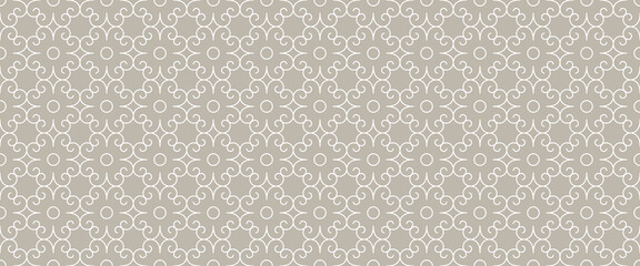 ornate asian abstract line seamless pattern vector illustration