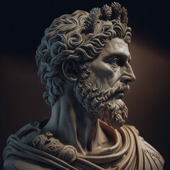 Poster - septimius severus roman emperor. Created with Generative AI technology.