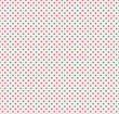 Seamless polka dot red pattern with hearts. Vector Valentines day wedding wrapping love texture