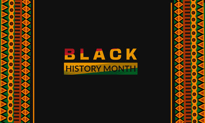 Wall Mural - Black history month celebrate. vector illustration design graphic Black history month