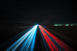 Langzeitbelichtung - Autobahn - Strasse - Traffic - Travel - Background - Line - Ecology - Highway - Night Traffic - Light Trails - High quality photo	