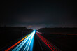 Langzeitbelichtung - Autobahn - Strasse - Traffic - Travel - Background - Line - Ecology - Highway - Night Traffic - Light Trails - High quality photo	