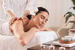 © New Africa - Young woman enjoying professional massage in spa salon