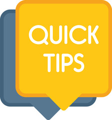 Sticker - Helpful tip icon flat vector. Idea advice. Quick trick isolated