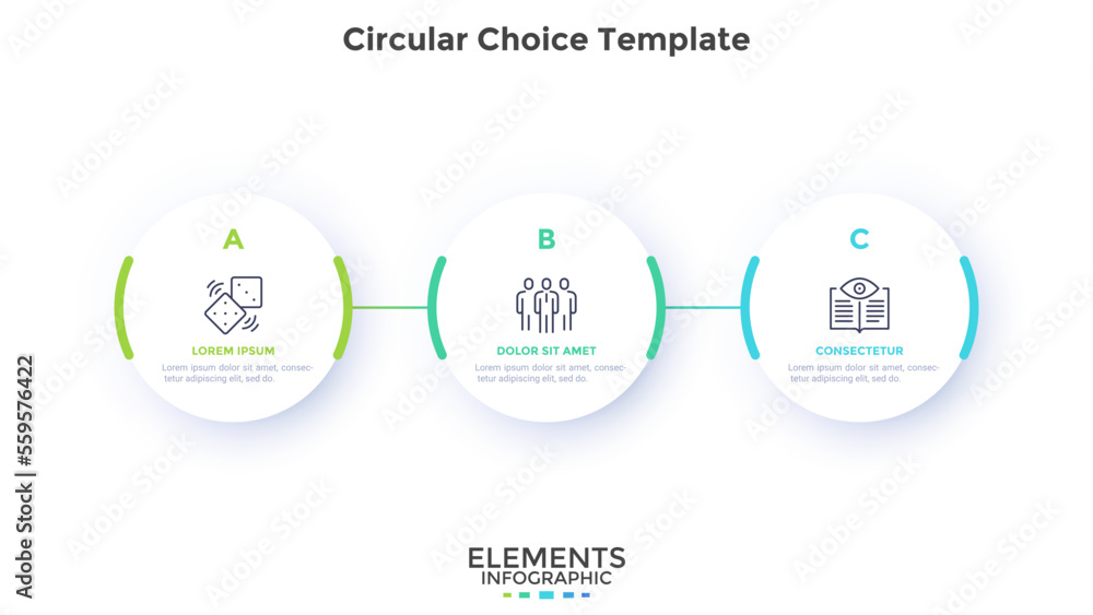 Modern Infographic Vector Template Stock Vector | Adobe Stock