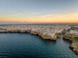 Polignano a Mare at Sunset - Aerial