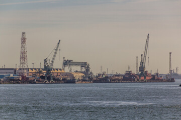 Harbor in Port Fuad, Egypt