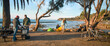 © Cavan Images - A group of young adults camping at El Capitan State Beach.