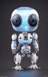 © Patrick Shan Boe - Generative AI image of tiny translucent steampunk alien robots, cute and adorable