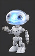 © Patrick Shan Boe - Generative AI image of tiny translucent steampunk alien robots, cute and adorable