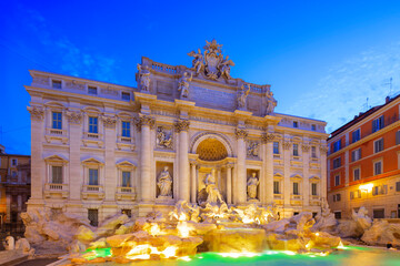 Poster - Trevi Fountain - the largest and most famous of the fountains of Rome. Italy.