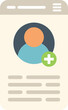 Web subscribe icon flat vector. Email newsletter. Notice interface isolated