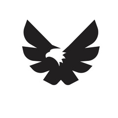 Wall Mural - simple and modern eagle symbol vector