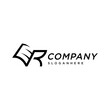 letter R and book logo icon and vector 