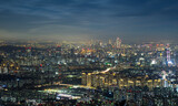 Fototapeta  - Apartment Landscape in Seoul, Korea