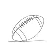 American football One line drawing