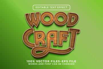 Wood Craft Editable Text Effect